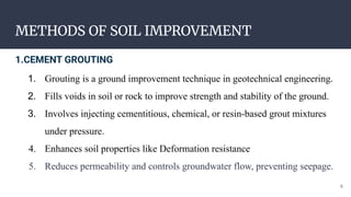 Improvement of soil nailing in the ground area | PDF