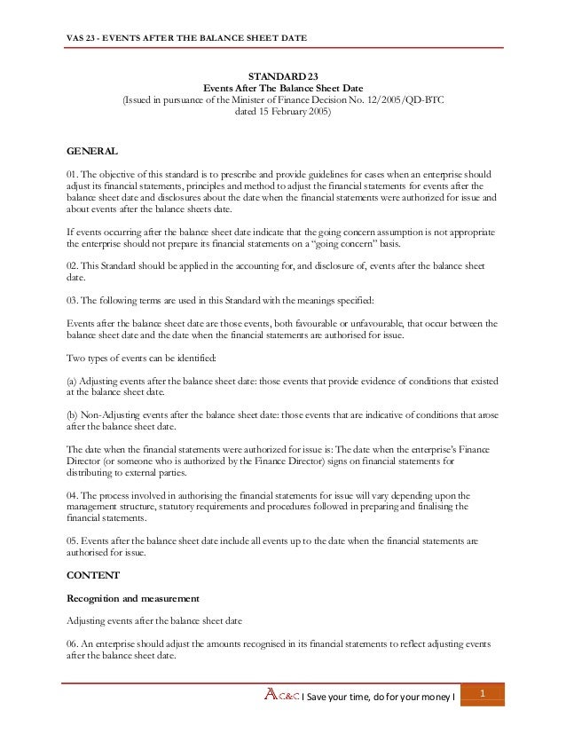 balance sheet dating