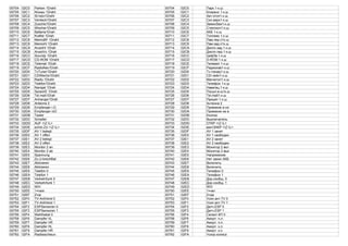 00704 02C0 Parken 1Draht 00704 02C0 Парк.1-к.ш
00705 02C1 Niveau 1Draht 00705 02C1 Клиренс 1-к.ш
00706 02C2 St.heiz1Draht 00706 02C2 Авт.отоп1-к.ш
00707 02C3 Verdeck1Draht 00707 02C3 Скл.верх1-к.ш
00708 02C4 Zuschlo1Draht 00708 02C4 ЗамокЗаж1-к.ш
00709 02C5 Wischer1Draht 00709 02C5 Стеклооч1-к.ш
00710 02C6 Batterie1Drah 00710 02C6 АКБ 1-к.ш
00711 02C7 Kraftst 1Drah 00711 02C7 Топливо 1-к.ш
00712 02C8 MemoBF 1Draht 00712 02C8 Пам.пер.п1к.ш
00713 02C9 MemoHi 1Draht 00713 02C9 Пам.зад.п1к.ш
00714 02CA AnzeiHi 1Drah 00714 02CA Диспл.зад.1-к.ш
00715 02CB AnzeiVo 1Drah 00715 02CB Диспл.пер.1-к.ш
00716 02CC Soundp 1Draht 00716 02CC ЦифЗв.1-к.ш
00717 02CD CD-ROM 1Draht 00717 02CD D-ROM 1-к.ш
00718 02CE Telemat 1Drah 00718 02CE Телемат.1-к.ш
00719 02CF RadioNav1Drah 00719 02CF Радионав1-к.ш
00720 02D0 TvTuner1Draht 00720 02D0 Tv-тюнер1-к.ш
00721 02D1 CDWechs1Draht 00721 02D1 CD-чейн1-к.ш
00722 02D2 Radio 1Draht 00722 02D2 Магнитол1-к.ш
00723 02D3 Telefon1Draht 00723 02D3 Телефон 1-к.ш
00724 02D4 Navigat 1Drah 00724 02D4 Навигац.1-к.ш
00725 02D5 SprachE 1Drah 00725 02D5 Посыл.в ш1к.ш
00726 02D6 Tel.mati1Drah 00726 02D6 Tel.mati1-к.ш
00727 02D7 Anhanger1Drah 00727 02D7 Прицеп 1-к.ш
00728 02D8 Antenne 2 00728 02D8 Антенна 2
00729 02D9 Empfanger i.O. 00729 02D9 Приемник в но
00730 02DA Empfanger niO 00730 02DA Приемник не в
00731 02DB Taster 00731 02DB Кнопка
00732 02DC Schalter 00732 02DC Выключатель
00733 02DD AUF <Z-L> 00733 02DD ОТКР <Z-L>
00734 02DE schrb.ZU <Z-L> 00734 02DE винтЗАКР <Z-L>
00735 02DF AV 1 belegt 00735 02DF AV 1 занят
00736 02E0 AV 1 offen 00736 02E0 AV 1 свободен
00737 02E1 AV 2 belegt 00737 02E1 AV 2 занят
00738 02E2 AV 2 offen 00738 02E2 AV 2 свободен
00739 02E3 Monitor 2 an 00739 02E3 Монитор 2 вкл
00740 02E4 Monitor 2 ab 00740 02E4 Монитор 2 вык
00741 02E5 Spannung 00741 02E5 Напряжение
00742 02E6 Zu.U-brechBat 00742 02E6 Нет зажиг.АКБ
00743 02E7 Aktivieren 00743 02E7 Включить
00744 02E8 Aktivieren 00744 02E8 Включить
00745 02E9 Telefon 0 00745 02E9 Телефон 0
00746 02EA Telefon 1 00746 02EA Телефон 1
00747 02EB Verkehrfunk 0 00747 02EB Дор.сообщ. 0
00748 02EC Verkehrfunk 1 00748 02EC Дор.сообщ. 1
00749 02ED WIV 00749 02ED WIV
00750 02EE 1=nein 00750 02EE 1=нет
00751 02EF 2=ja 00751 02EF 2=да
00752 02F0 TV-AntVerst 0 00752 02F0 Усил.ант.TV 0
00753 02F1 TV-AntVerst 1 00753 02F1 Усил.ант.TV 1
00754 02F2 ESPSensoren 0 00754 02F2 Датч.ESP 0
00755 02F3 ESPSensoren 1 00755 02F3 Датч.ESP 1
00756 02F4 Wahlhebel 0 00756 02F4 Селект.КП 0
00758 02F6 Dampfer VL 00758 02F6 Аморт. п.л.
00759 02F7 Dampfer VR 00759 02F7 Аморт. п.п.
00760 02F8 Dampfer HL 00760 02F8 Аморт. з.л.
00761 02F9 Dampfer HR 00761 02F9 Аморт. з.п.
00762 02FA Radbeschleun. 00762 02FA Ускор.колеса
 