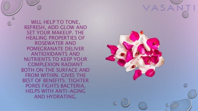 vasanti rosewater pomegranate spray