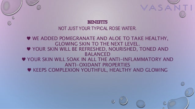 vasanti rose water