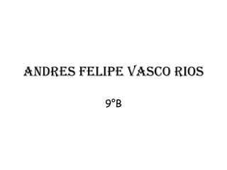 Andres Felipe Vasco RioS

          9°B
 