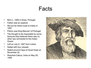 Vasco Da Gama’S Voyage | PPT