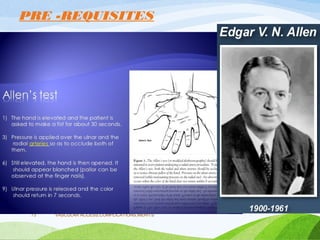 PRE -REQUISITES
VASCULAR ACCESS,COMPLICATIONS,MERITS
73
 