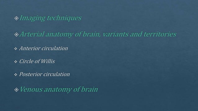 Radiological vascular anatomy of brain | PPTX | Brain and Nervous ...