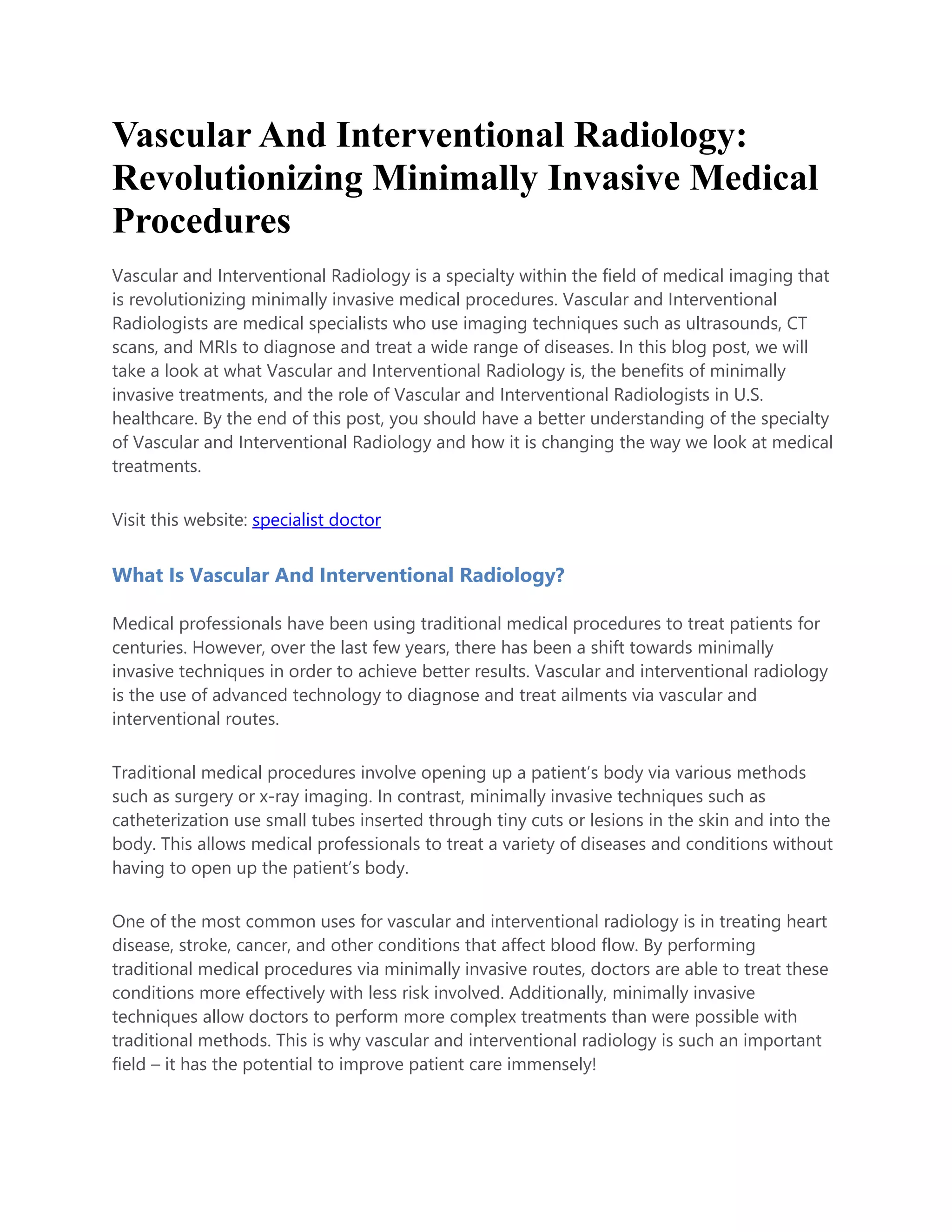 Vascular And Interventional Radiology.pdf