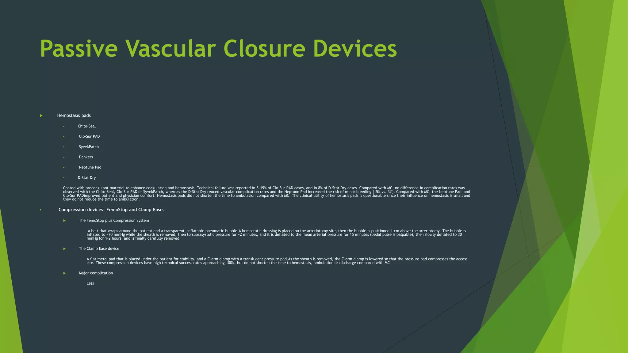 Vascular closure devices | PPTX