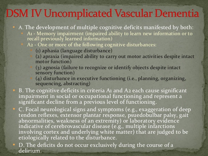 Vascular Dementia Final