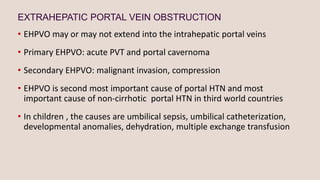 Ehpo VASCULAR DISEASES OF LIVER | PPTX