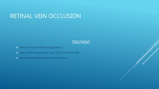Vitrinal Injection Vascular disorders of eye | PPTX
