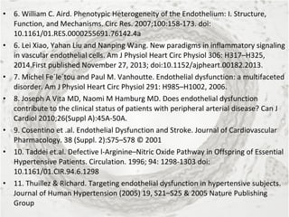 Vascular Endothelium in Health and Disease | PPT