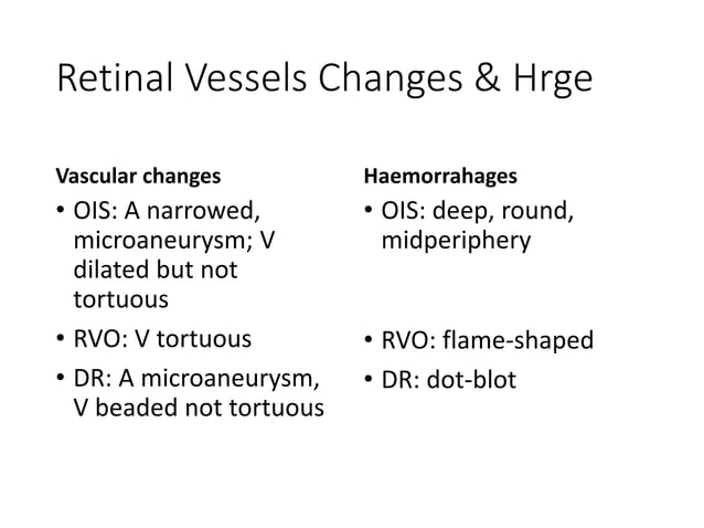 Vascular Events in Ophthalmology | PPT