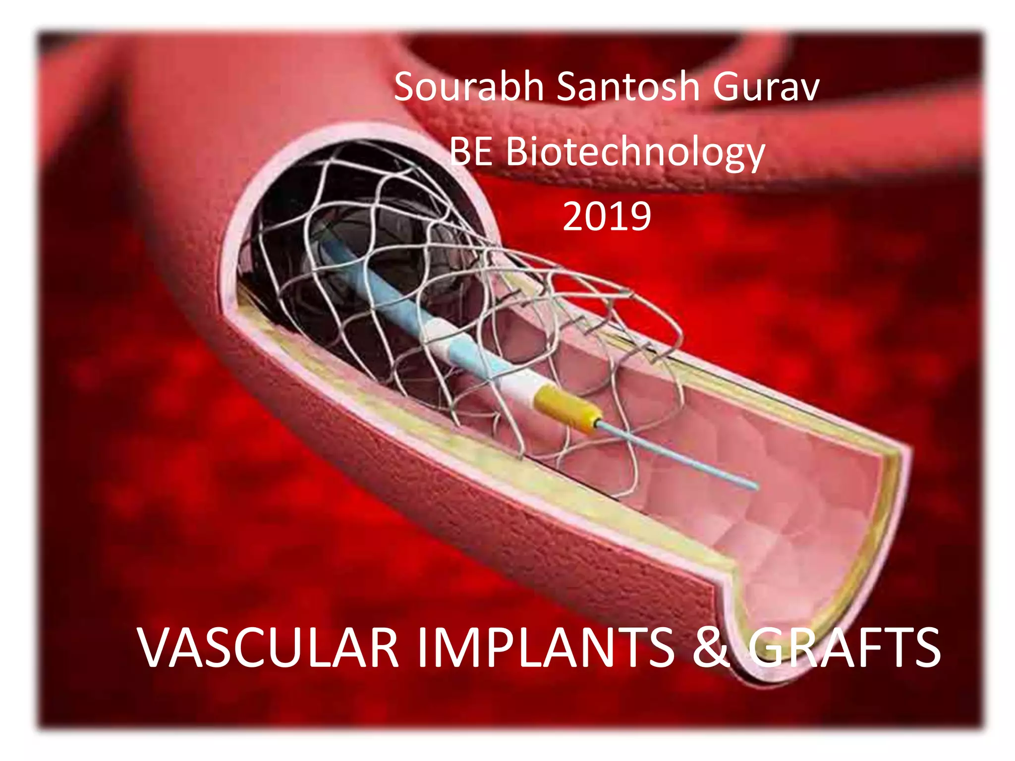 Vascular implants & grafts PPT