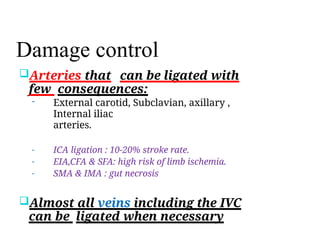 Comprehensive Overview of Arterial Injuries in Trauma and Their ...