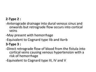 Cognard Classification Rupture Risk Diagnostic Imaging of Intracranial Vascular malformations | PPT
