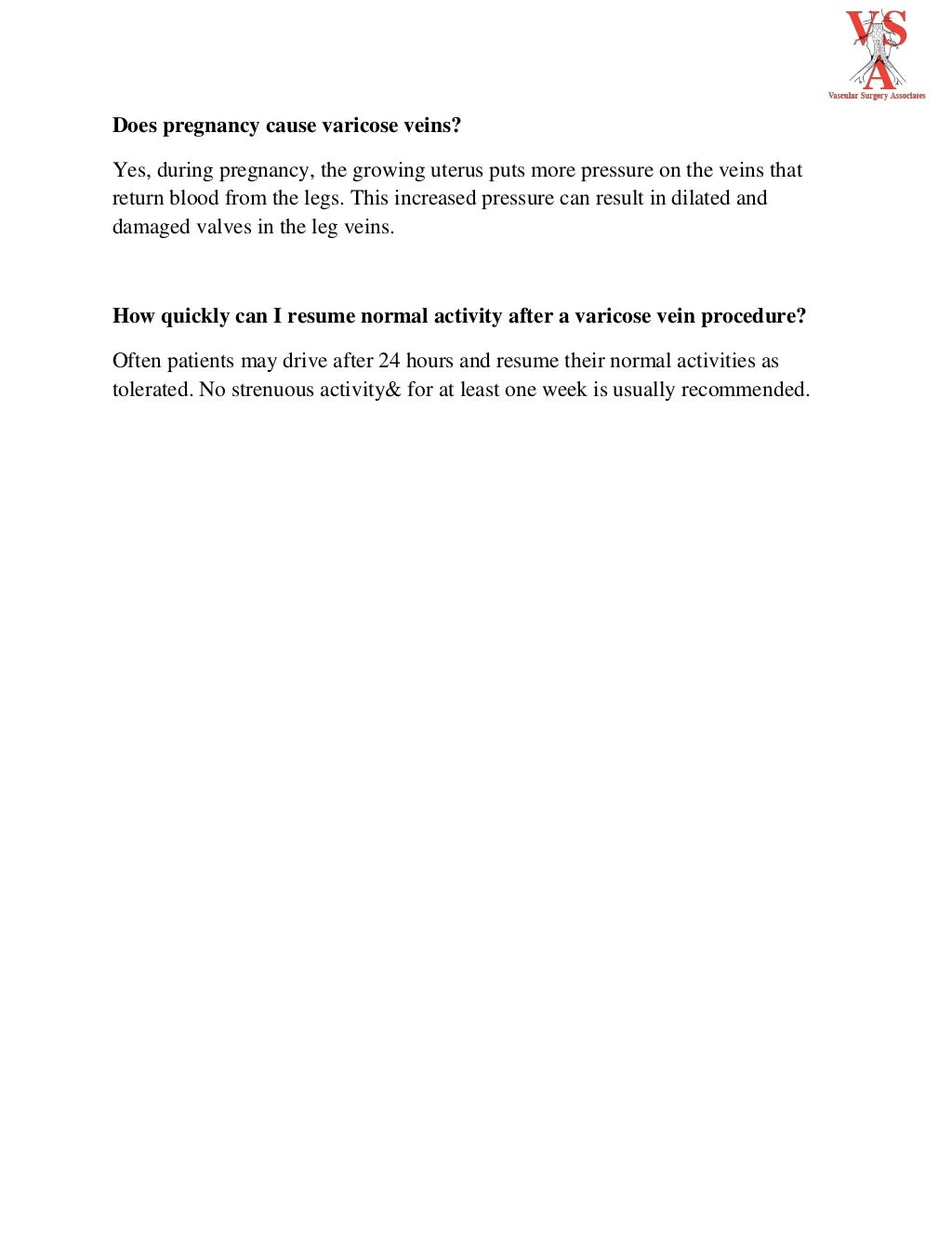 Vascular surgery frequently asked questions