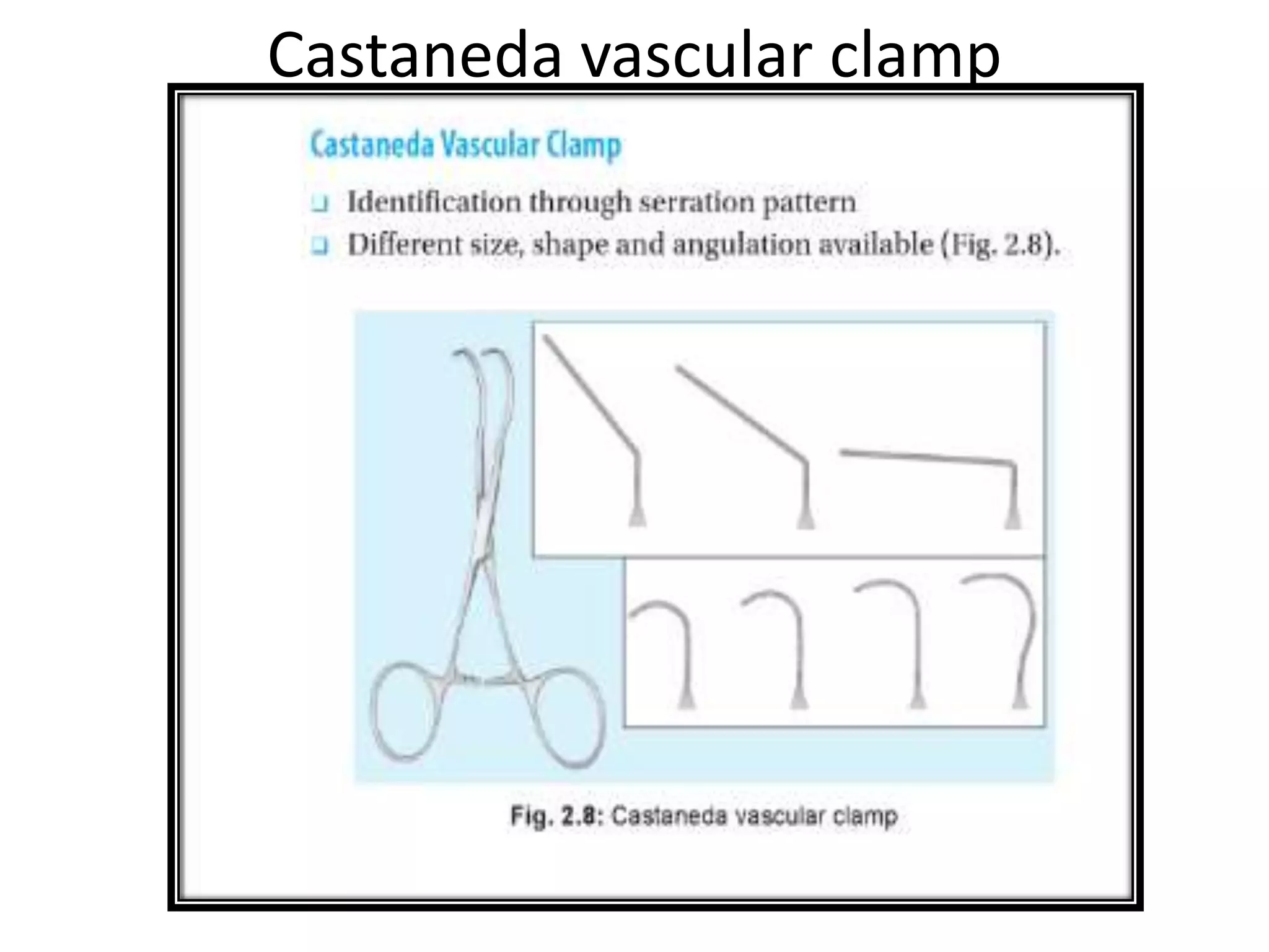 Castaneda vascular clamp
 