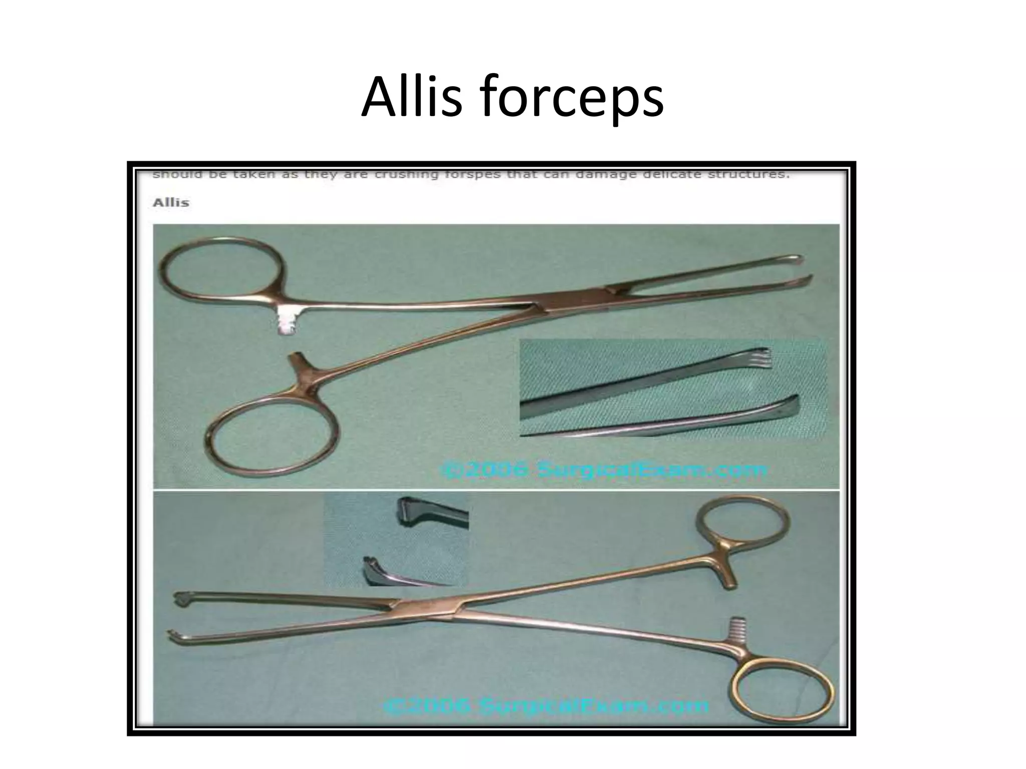 Allis forceps
 