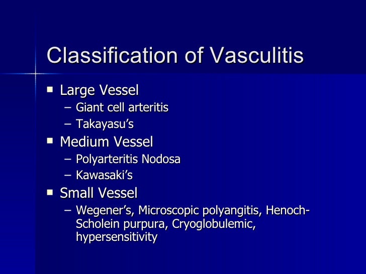Vasculitis Overview
