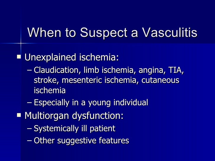 Vasculitis Overview