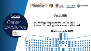 Dr. Rodrigo Alejandro De la Cruz Cruz
Asesor: Dr. José Ignacio Canseco Villarreal
20 de enero de 2021
Vasculitis
 