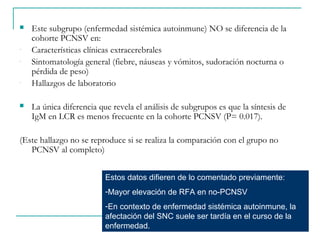 Snc Rfa Vasculitis primaria del sistema nervioso central | PPT