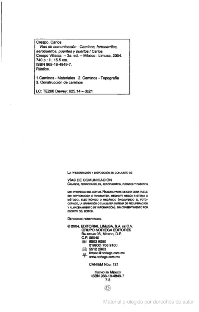 Vias de comunicacion carlos crespo villalaz pdf descargar 2014