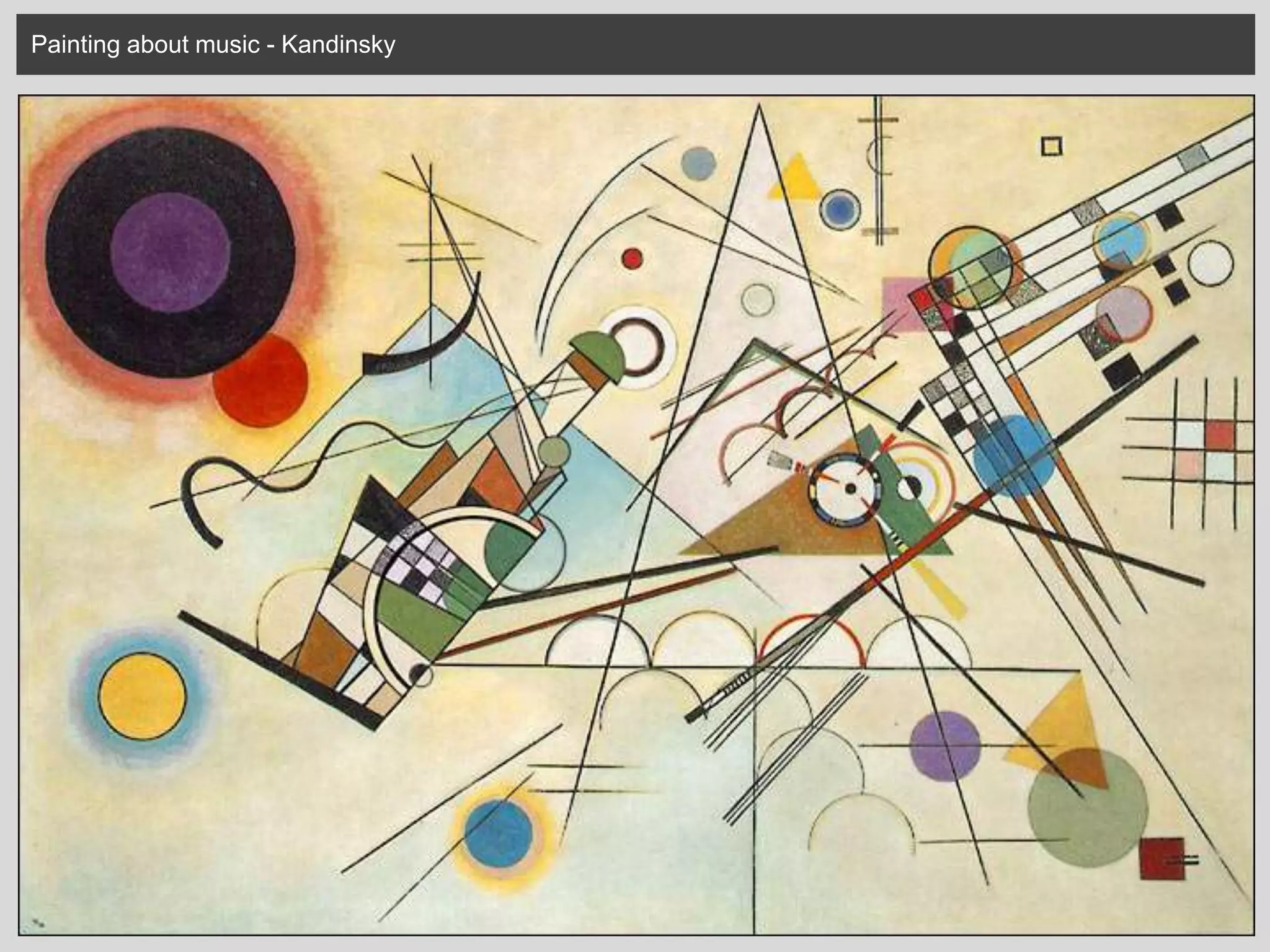 Painting about music - Kandinsky
 