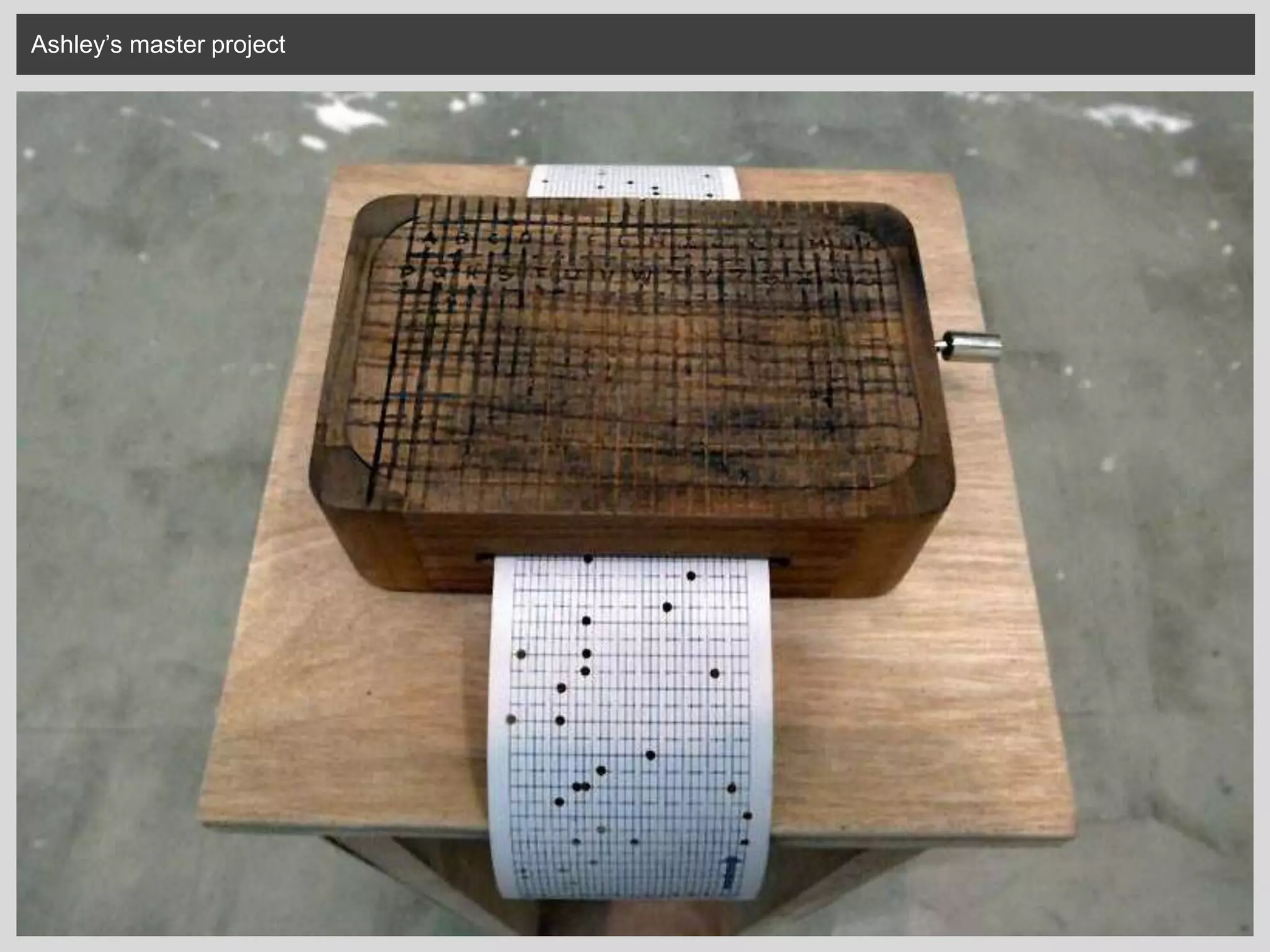 Ashley’s master project
 