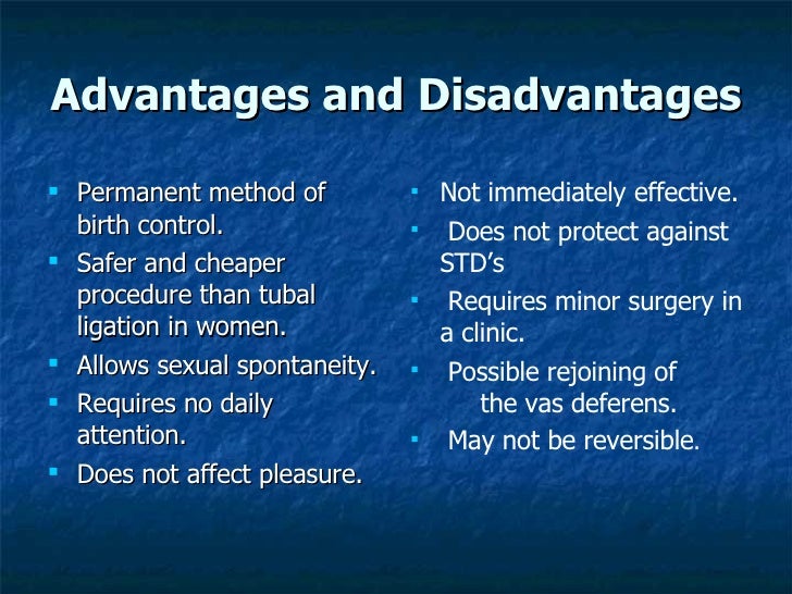 Vasectomy Vasectomy