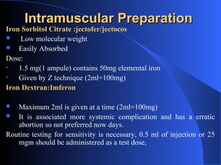 Jetifer Injection varsha anemia workup final | PPT