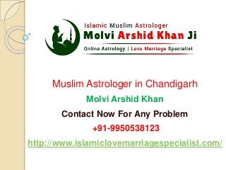 Muslim Astrologer in Chandigarh
Molvi Arshid Khan
Contact Now For Any Problem
+91-9950538123
http://www.islamiclovemarriagespecialist.com/
 