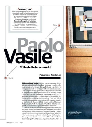 Paolo Vasile - Esquire abril 2010
