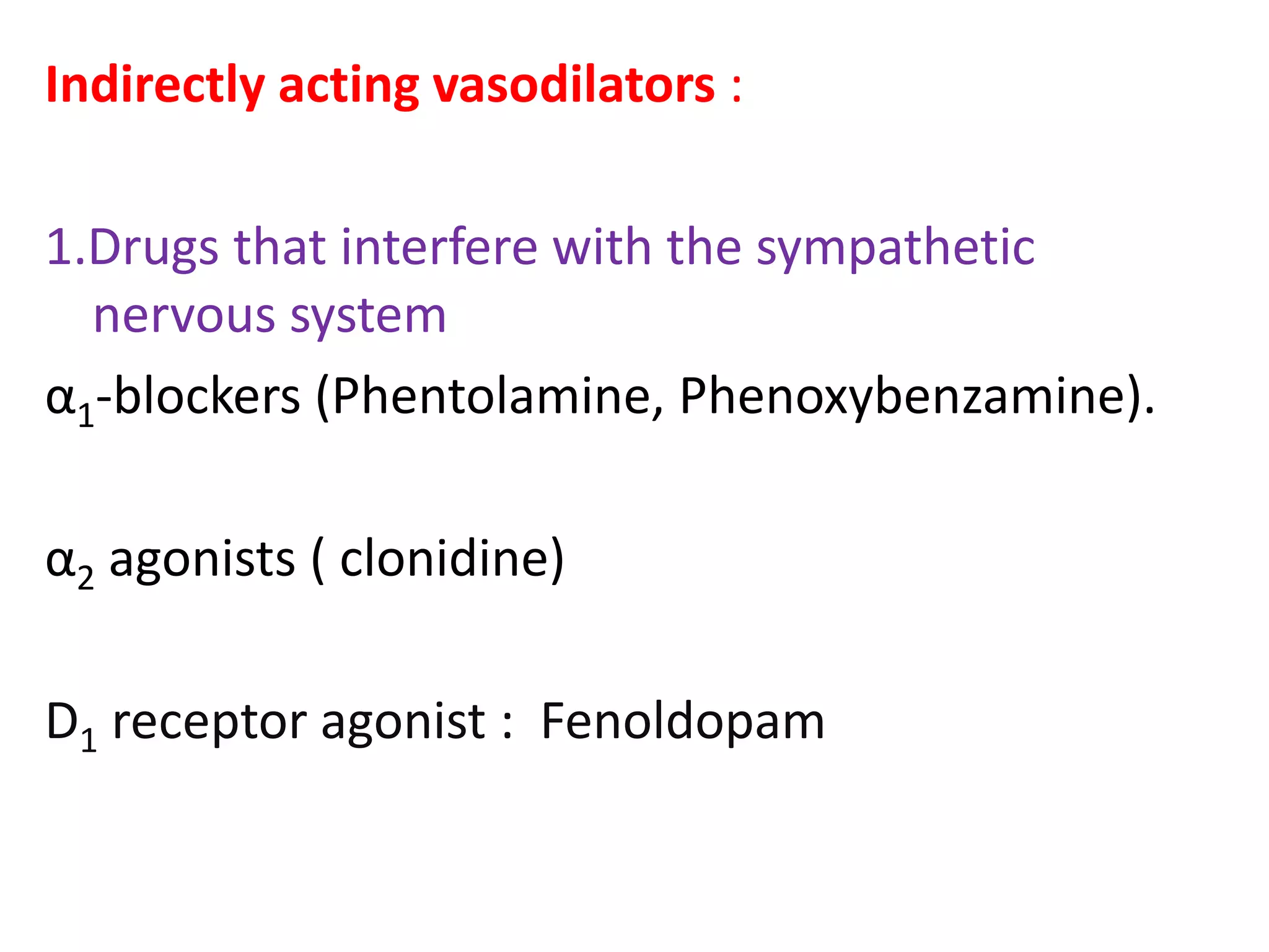 Vasodilators PPT