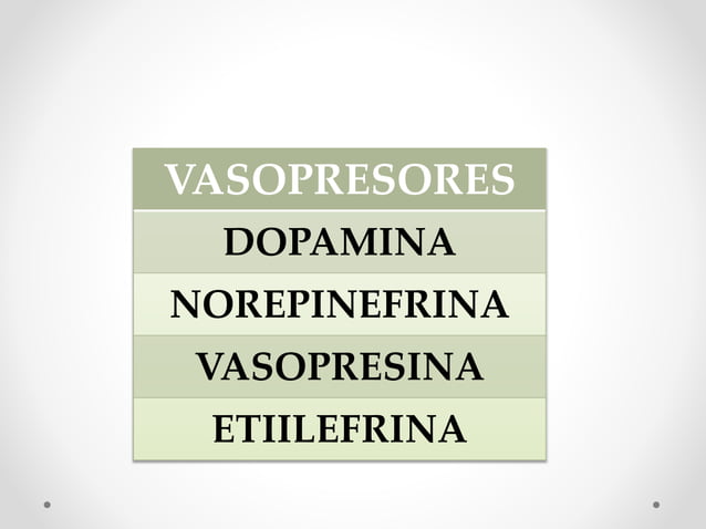 Agentes Inotropicos Vasopresores e inotropicos. farmacología clínica | PPTX