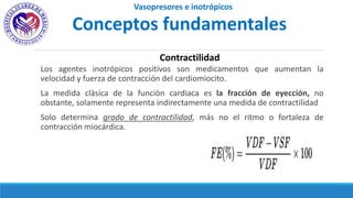 Agentes Inotropicos VASOPRESORES E INOTRÓPICOS CLASE EXPO.pptx