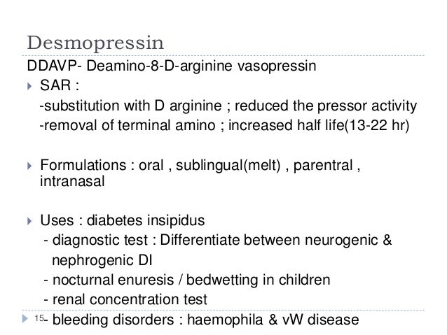 Desmopressin Challenge Test In Diabetes Insipidus