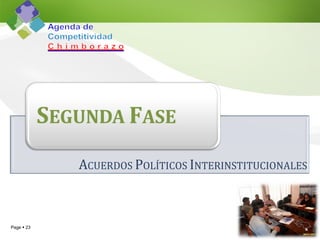 A CUERDOS  P OLÍTICOS  I NTERINSTITUCIONALES 