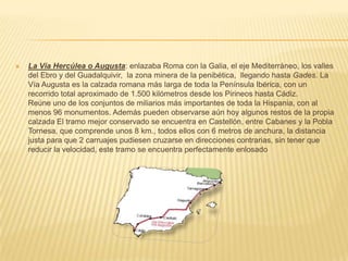 Vías romanas en hispania | PPTX