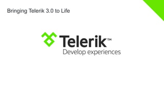 Bringing Telerik 3.0 to Life

 