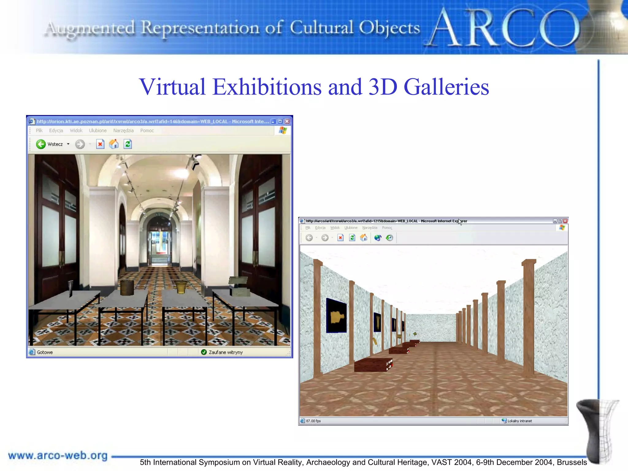Virtual Exhibitions and 3D Galleries 