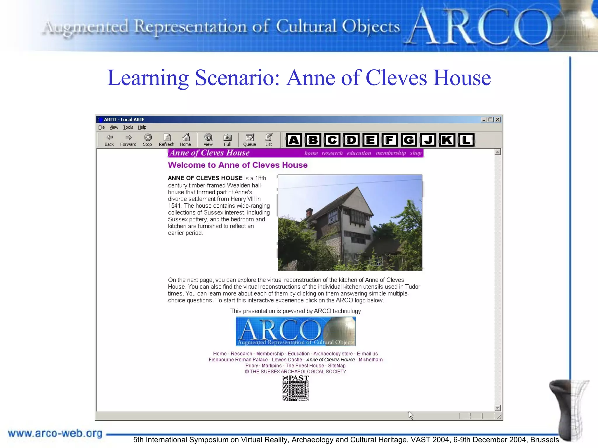 Learning Scenario: Anne of Cleves House 