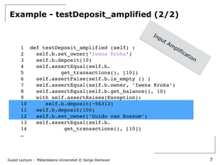 Test Amplification in Python — An Industrial Experience Report | PPT