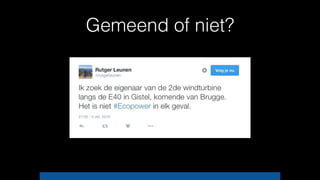 Gemeend of niet?
 