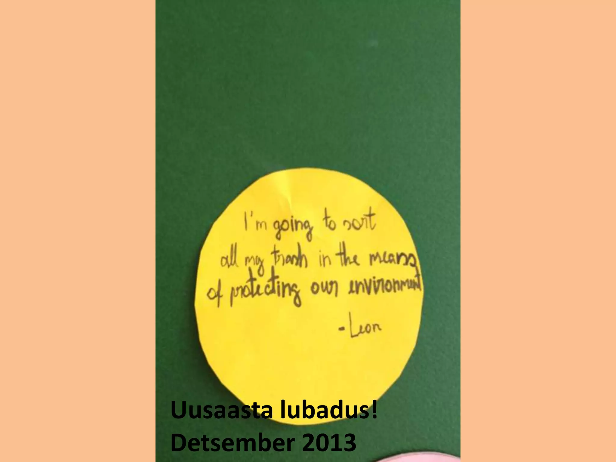 Uusaasta lubadus! 
Detsember 2013 
 