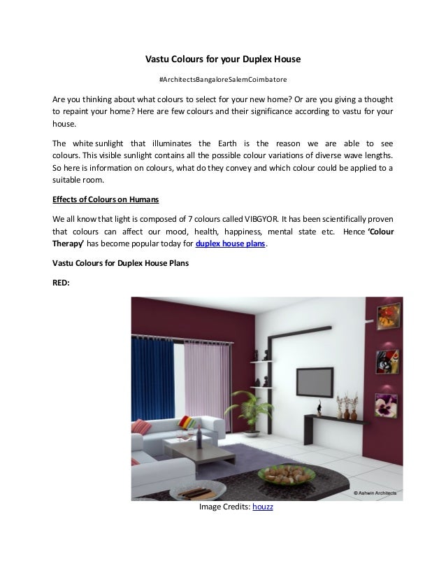 Vastu colours for your house