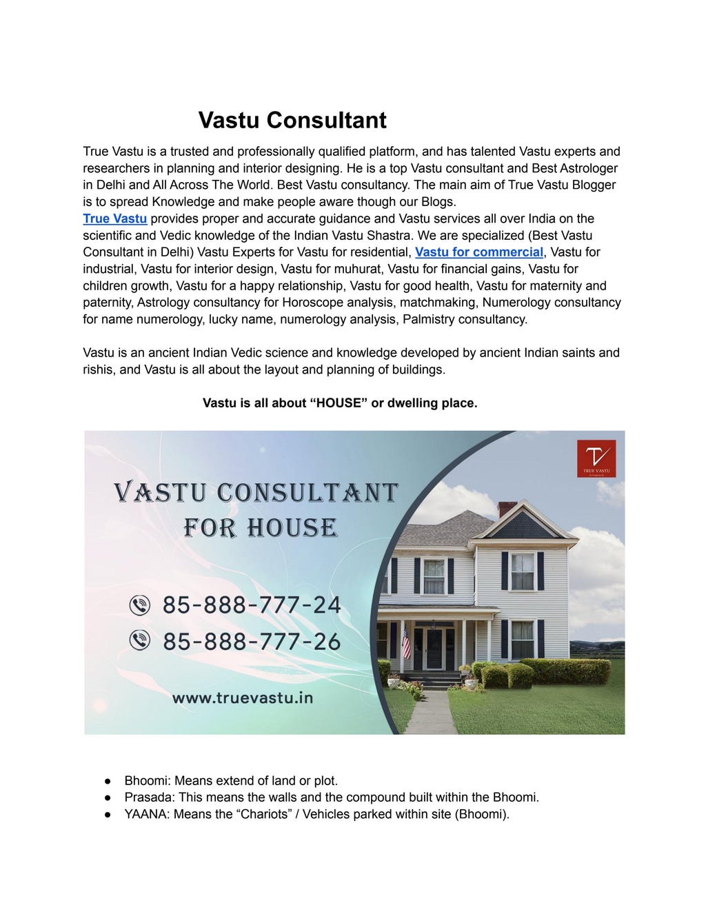 Vastu consultant PDF