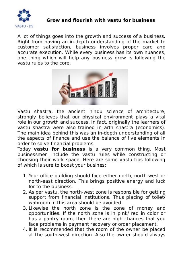 Vastu for business