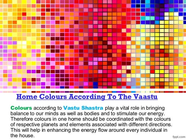 Vastu for home colours