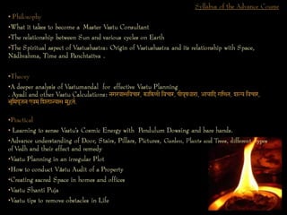 Advance Vastu Workshop by Vastusindhu